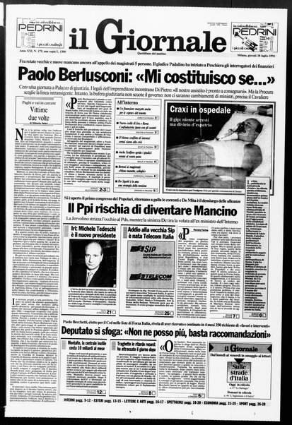 Il giornale : quotidiano del mattino